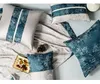 Подушка/декоративная подушка 45x45/30x45 см Современные простая синяя жаккардовая подушка наволочка декоративная поясничная поясничная