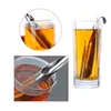 Akcesoria kuchenne Sitko herbaty Niesamowite 304 Stal nierdzewna Infuser Rury Design Touch Holder Narzędzie Teaspoon Filtr