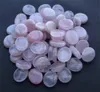 Wholesale Home Decor Thumb Workence Stone, стресс расслабиться заживление Reiki Crystal Pocket Palm камни, черный обсидианский и розовый кварц