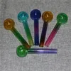 Cachimbo queimador de óleo de vidro Pyrex Cachimbos de vidro de qualidade colorida transparentes Grandes tubos Pontas de unhas