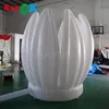 Decoración gigante de flor de loto inflable de 2m (6,56 pies) para escenario, boda, fiesta, cumpleaños (se puede abrir la flor)