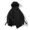 Japón estilo jersey blanco negro primavera otoño chaqueta streetwear ropa de bombardero con capucha de gran tamaño 5xl 6xl 7xl 211029