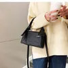 Contrast color Square Tote bag 2021 Fashion New High Quality PU Leather Women's Digner Handbag Casual Shoulder Msenger BagN5N6