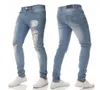 Sommar Casual Mens Designer Jeans Distressed Ripped Biker Slim Fit Motorcykel Denim För Mäns Mode Mans Svart Byxor Byxor 20SS Plus Storlek