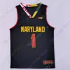 Maryland Terrapins Stats Basketball Jersey NCAA College Ike Cornish Marcus Dockery Xavier Green Graham III Brett Karkus Aidan McCool Arnaud Revaz Simon Wright