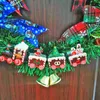 زينة عيد الميلاد رائعة جارلاند الجدار شنقا اكليلا الزخرفية زخرفية الموقد نوافذ الديكور اللوازم المنزلية