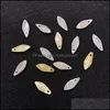 Charms Jewelry Findings Components Natural Sea Shell Bead Pendant Bamboo Leaf Pearl Charm se utiliza para hacer suministros de bricolaje Pulsera Aessorie