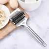 Hem Verktyg Rostfritt Stål Noodle Lattice Roller Docker Dough Cutter Pasta Spaghetti Maker Kök Matlagning Pastry Tools SN6309