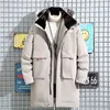 Mens de inverno para baixo jaqueta colar de pele engrossar soprador parka masculino -20 graus casual streetwear hip hop hop hop casaco quente homens windbreaker 211206