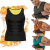 Men's Body Shapers Men's Meihuida Plus Size Black Neoprene Weight Loss Mens Solid Shaper Vest Slimming Fitness Waist Tops Sweat