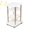 Carrito para muebles de salón, carrito rodante con pedestal para estilo Spa, dos estantes, ABS, aluminio, existencias en EE. UU. En centro de belleza 5368783