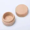 Beech Wood Jewelry Box Small Round Storage Boxes Retro Vintage Ring Box for Wedding Natural Wooden Jewelrys Case Organizer Container