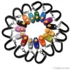 Porte-clés sonore réglable portable et dragonne de formation Clicker Multi Color Pet Dog Formation en plein air Clicker Whistle RRA11901