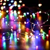 20m 50/100/200 LED String Lights Solar Outdoor Garden Garden Party Copper Wire Lighting Christmas Garland Fairy Stringhe bianche impermeabili