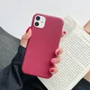 Candy Color TPU Matte Pell Actions for iPhone 15 14 13 12 Pro 11 XS Max XR 8 Plus 6Splus S21 Rubber Gel Silicon Silicon Mobile Cover