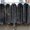 Großhandel 70 cm langer abnehmbarer natürlicher echter Fuchspelzbesatz für Jackenkapuze Echter Fuchspelz für Manschetten und Kragen H0923