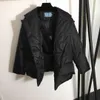 Doudoune femme confortable noir femme avec étiquettes et étiquette style mode veste zippée hiver