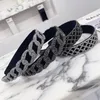 New Fashion Women's Hairband Wide Side Classic Resin Chain Gray White Headband Casual Party Travel Hair Accessories Adult