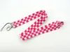 20PCS Grid Lanyard Straps Keychain För Keys Badge ID Mobiltelefon Key Ringar Neck Tillbehör