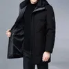 Top Grade Winter Brand Casual Fashion Long Parka 90% White Duck Down Coat Giacca a vento da uomo con cappuccio da uomo 210910