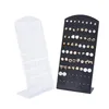 Hooks & Rails 72 Holes Earrings Ear Studs Jewelry Show Plastic Display Rack Metal Stand Storage Holder