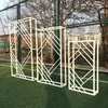 Diamond Wedding Arch Achtergrond Props Smeedijzeren Geometrische Vierkante Frame Party Stage Scherm creatieve achtergrond Stand2940