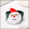 Evenemangsfestleveranser Hem Gardenchristmas Clap Circle Toys Kids Follows Gifts Santa Claus Christmas Birthday Party Decor Theme Armband HW