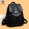 Designer Backpacks Women Leather Backpacks School Bag For Teenager Girls Travel Backpack Retro Bagpack Sac a Dos mochila 210922