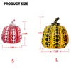 Pumpkin Kusama Yayoi Artist Modern Sculpture Polka Dot Art home interior Decorations office arts wedding christmas 210326264V