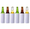 Bar Outils Sublimation Bière Couverture De Bouteille Party Favor Blanc Blanc Néoprène Vin Beverage Cooler couvre Manches Isolées SN2743