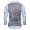 Costume de laine Gilet Hommes Mode Single Breasted Laine Gilet Gilet Hommes Slim Mariage Business Tuxedo Gilets Gilet Homme 210522