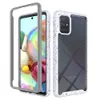Defender Bling Fashion Phone Fodral för iPhone 12 LG Stylo 7 6 Samsung A21S Note 20 S21 Fe Ultra A12 A22 A32 A52 A72 A82 A10E A20E S20 A10S A20S Acrylic Hard Bumper Clear Case