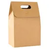 Förvaringspåsar 5st Pure Color Paper Bag Box Present Packing Clothes Wedding Chrismax Party Work Folder