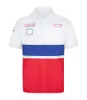 Camiseta da equipe de F1 Fórmula 1 Team masculina manga curta gola redonda camiseta ventilador de carro personalização de roupas de trabalho