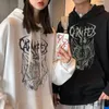 Women's Hoodies & Sweatshirts Winter Goth Female Tee Aesthetic Loose Men And Women Hoodie Punk Dark Grunge Streetwear Gothic Top Sweatshirt