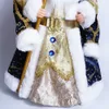 35cm 50cm Santa Claus Snow Maiden Candy Bucket Storage Bag Doll Juldekoration Siffror Presenter År 2022 Ornaments Decor 211018