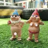 Tuin Goblin-Art Decoratie Naakte Man Vrouwen Gnomes voor Yard Outdoor Hars Ornamenten Home Indoor Standbeeld Crafts Decor 2111108