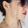 60cm Acrylic Sunglasses Chain Women Anti Slip Reading Eyewears Ribbon Clip Mask Holder Neck Strap Lanyard