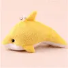 سلسلة مفاتيح جميلة ملونة مختلطة مصغرة لطيف Dolphin Charms Kids Plush Toys Home Party Prend Decorations6462576