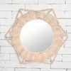 Зеркала зеркало украшенные настенные декор ванная комната для дизайна старинные настенные декоративные гостиной круг маленький