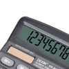 12 digit solar 837 calculators, dual power supply student calculator Office & School Supplies black 2021