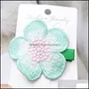 Joyería Pinzas para el cabello Pasadores 2 Unids / lote Clip de Flores Diademas para Niños Niñas Lindas Horquillas de Seguridad Para Bebés Niños Colorf Aessories Drop Deliver