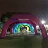 Copertura impermeabile Oxford arco tendone gonfiabile tenda ragno centro feste cupola d'aria stazione eventi 4 travi baldacchino rifugio per auto con ventilatore UL / CE dimensioni / colore personalizzati