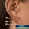 1 Paar klobige Edelstahl-Creolen für Damen, goldfarben, Kreis, runder Ohrring, Helix-Creolen-Piercing