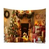 Goblenler Noel Goblen asılı polyester büyük boy elemanları duvar çıkartması temalı süsleme oda bar için