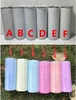 20oz Sublimation UV Color Change Glow Skinny Straight Tumblers Wholesale Stainless Steel Water Bottle Heat Transfer Double Insulated Cups A12