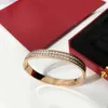 2021 Bracelet dystansowy dla par damskich Projekt Boguła luksusowa konsygnacja biżuteria kryształ stali nierdzewnej Kobiety Silver Gold Love2343757