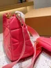 P sac à main design en cuir rose sac mode haute qualité une épaule incurvée sacs288t