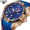 Lige Nuovi Orologi da Uomo Top Luxury Brand da Uomo Orologio Sportivo Unico da Uomo al Quarzo con Data Orologio da Polso Impermeabile Relogio Masculino Q0524