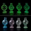 Beracky Smoking Luminous Glass Bubble Carb Cap 25mmOD Colored Heady Caps for Beveled Edge Quartz Banger Nails Water Bongs Pipes Dab Rigs